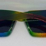 Rainbow Crystal Square Sunglasses Blue Photo 2