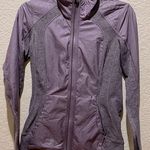 Lululemon  Rebel Runner Jacket Heathered Black/Purple Fog Size 4 Photo 10