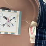 Hummingbird  Blue Print Wide Leg Palazzo Pants MEDIUM Elastic Multi Color NWT #65 Photo 5