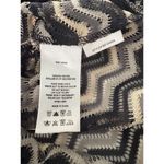 Z Supply Dress Womens Small Black Cream Chevron Fringe Boho Festival Tunic Photo 11