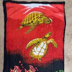 Red and Black Sea turtle scarf Beach whimsy‎ Photo 3