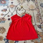 Banana Republic Y2K Red V-Neck Chain Halter Tank Blouse Small Sexy Photo 2