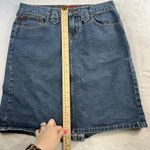 Hollister Y2K 2000s Jrs 9 Denim Skirt Blue Jean Western Pocket Pleated Back Boho Photo 10