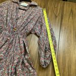 Tish Cox cotton Merry & Me Floral Cinched Waist Fit Flare Mini Dress Red Fall XS Photo 6