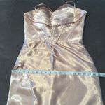 Women Full Length Prom Party Dress CrissCross Straps Leg Slit Size 8 *READ FLAWS Photo 11