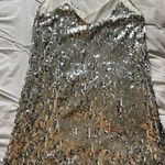 ⚠️SOLD⚠️Sequin dress Silver Size XS Photo 2