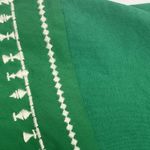 ZARA  Green Embroidered Two-Textured Pullover V-Neck Dress- Small Photo 7