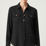 Ralph Lauren Lauren  Black Gold Logo Button Jersey Shirt Size XXL Photo 0