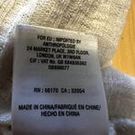 Anthropologie Maeve by Addie Ruffle Hacci Pullover Knit Cowl Neck White XS Photo 4