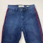 PacSun  Highrise Ankle Jegging Red Stripe Leg Denim Jean Size 24 Photo 2