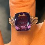 Color Changing Fluorite Tanzanite Sterling Silver Ring Size 6 Purple Photo 1