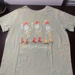 Awake  Green Tee with Skeleton Cowboy Print Photo 0