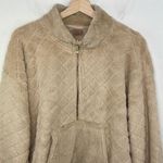 No Boundaries  Faux Fur Pullover Sweatshirt Long Sleeve 1/2 zipper XXL Photo 1