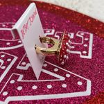 Betsey Johnson Heart Beaded Bling Stretch Heart Ring Photo 7