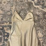 ZARA  Champagne Satin Effect Midi Dress Photo 1