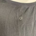 Lululemon Pullover Long Sleeve Shirt S Black Round Neck High Low Stretch Photo 3