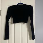 EXPRESS Black Long Sleeve Wrap Top Photo 2