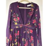 Mac Duggal Long Sleeve Ruched Top Deep V-Neckline Gown Purple Size 10 NWT #68558 Photo 5