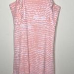 BCBG Paris Ruffle Strap Midi Dress Blush Pink White Polka Dots Womens Size XL Photo 0