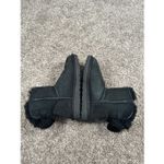 UGG  Arielle Bailey Fur Bow Short Boots black winter sheepskin furry women’s 7 Photo 3