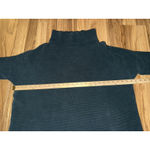 Free People  Cowl Neck Ribbed Tunic‎ Sweater Deep Peacock Blue Green Photo 4