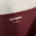 Old Navy Womens Ribbed Burgundy Bodysuit Spaghetti Straps Snap Closure Medium Photo 3