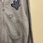 Breckenridge  Gray Jacket with Blue Floral Accents Photo 7