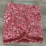 Athleta NWOT 3” High Rise Mesh Racer Run Burgundy Leopard Shorts Size XXS Photo 4