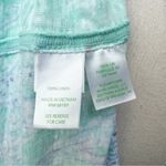Lilly Pulitzer  Mikela Linen Tee in Minty Fresh Fan Sea XXS Photo 6
