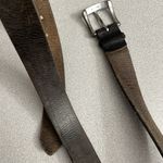 Lauren Ralph Lauren Brown Leather Belt Silver Buckle Distressed Large 1 3/8th" Photo 11