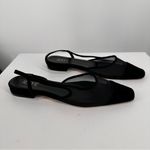 Raye  Dorit Flat in Black Mesh size 8 Slingback Square Pointed Toe Photo 2