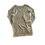 Free People Criss Cross Tunic Sweater V-Neck Long Sleeve Cream Women’s Size L Photo 2