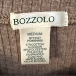 Bozzolo Brown ribbed long sleeve shirt Photo 2