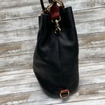 VTG Leather Bucket Purse Pattie Jarrell Black Convertible Sling Western 90s Boho Photo 13