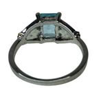 Light Blue Baguette Cut Ring Photo 5