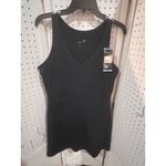 NWT GapFit Black Active Tank Dress Built in Shelf Bra Moisture Wicking Large Photo 1