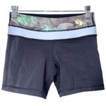 Lululemon  Groove Short *Full-On Luon Black Blue Mid Rise Athletic Shorts Size 4 Photo 8