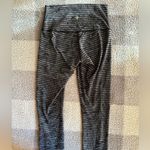 Lululemon Wunder Under Pant Crop Stripe Play Slate Sz 6 Tropical Print Leggings Photo 5