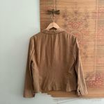 Studio I Vintage 90s Faux Suede Tan Blazer Jacket Photo 4