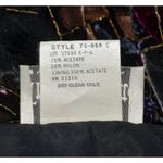 Vintage 80's Tres Paquette Velvet Blazer Jacket Mixed Print Size M Unique Retro Black Size M Photo 8