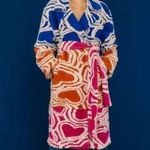 Farm Rio NWOT  Wool Blend Hearts Fleece Oversized Coat Size S Multicolor Photo 3