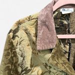 Vintage Boho Chic Patchwork Tapestry Work Coat Large Effortless Artsy Large Gold Photo 4