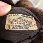 Vintage 50s 60s Opera Length Fur Coat Dark Brown Mouton Lamb Fur Shearling ~Med Photo 6