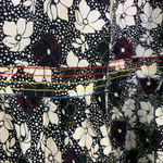 WARM Dress Big Love Floral Tiered Tie Shoulder Maxi Dress Size S Black Photo 3