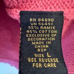 Vintage Salon Studio Haband Lavishly Embroidered Floral‎ Sweater Pink Size L Photo 6