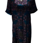 Sundance  Size Small S Nomi Velvet Shift Dress Print Photo 0