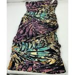 Love j Floral Print Strapless Bodycon Dress Ruched Mini Party Club Colorful Med Photo 1