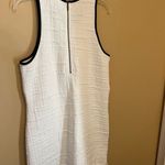 Anthropologie Maeve Patch Pocket Mini Dress M Ivory Black Cotton Stretch NWOT Size M Photo 8
