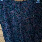 Talbots Black with Colorful Design Corduroy (Soft Cotton) Pants Size 10 Photo 6