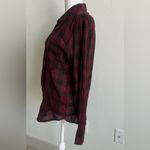 Isabel Marant  Red and Black 100% cotton Checkered Button Down Shirt Photo 4
